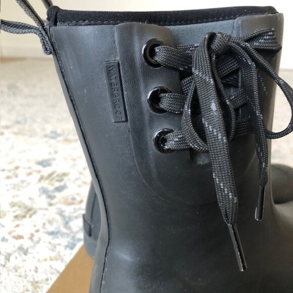 Muck Boots Women's Muck Originals Black Pull-On Rain Boots with Bows OMW000, US7 - Picture 3 of 15